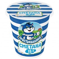 Сметана Простоквашино 15% 315г