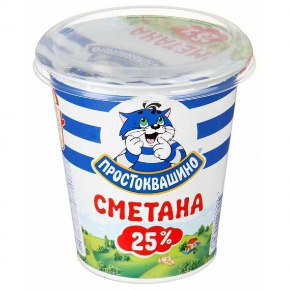 Сметана Простоквашино 25% 315г