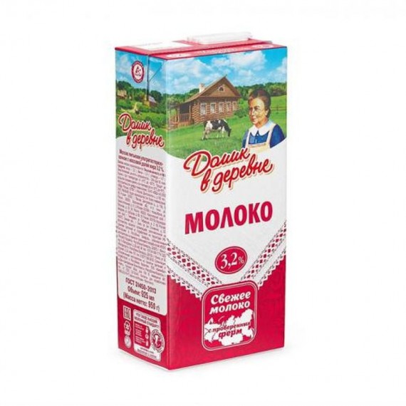 Молоко Домик в Деревне 3,2% 950мл