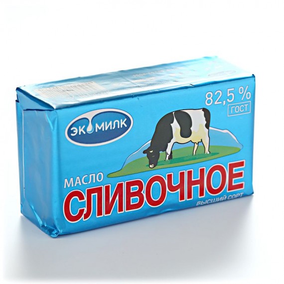 Масло сливочное Экомилк 82% 450г