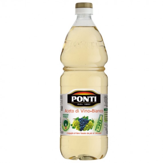 Уксус винный белый Ponti 6% 1л